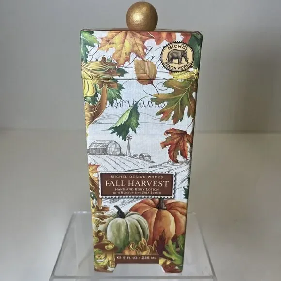 Michel Design Works‎ Fall Harvest Hand and Body Lotion 8oz  In Gift Box England
