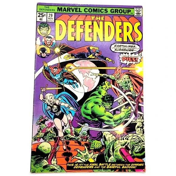 DEFENDERS #29 (1975) /FN/  STARHAWK 2ND APP BRONZE AGE MARVEL COMICS‎