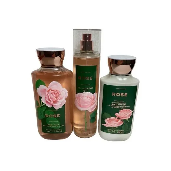 Bath and Body Works ROSE 3 Piece Set