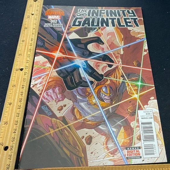 Marvel The Infinity Gauntlet 2 Comic Book 2015 Digital Edition Thanos‎ Cover