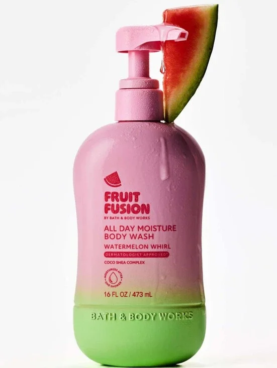 Bath & Body Works Fruit Fusion Watermelon Whirl Moisturizing Body Wash 16oz NEW