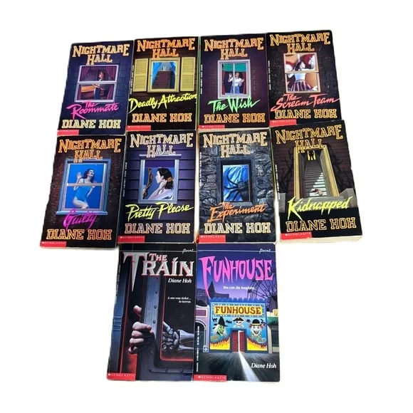 Nightmare Hall & Paperback Book Lot - Diane Hoh Vintage 90s Scholastic