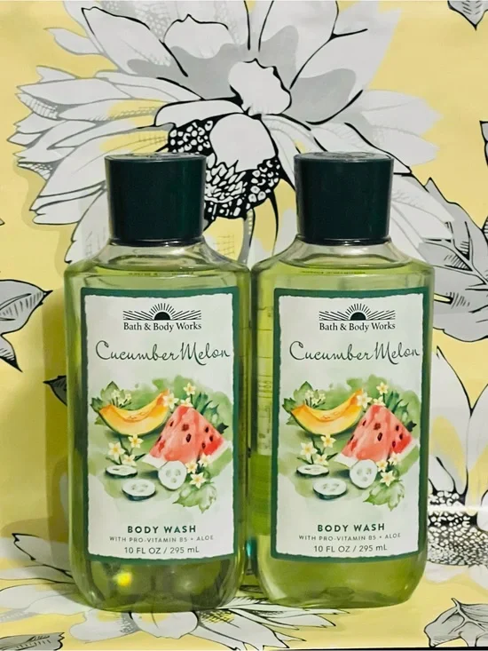 2 Bath & Body Works Cucumber Melon Body Wash -