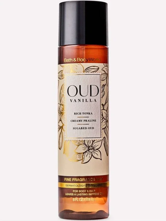 Bath & Body Works Oud Vanilla Fine Fragrance Mist 8oz NEW