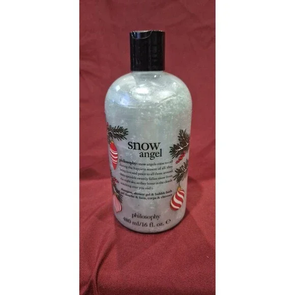 New Philosophy Snow Angel Shampoo Bubble Bath Shower Gel  16 oz Stocking Stuffer