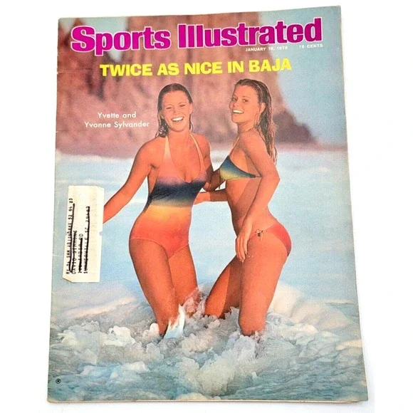 Sports Illustrated Swimsuit Sylvander Twins Brinkley January‎ 19 1976