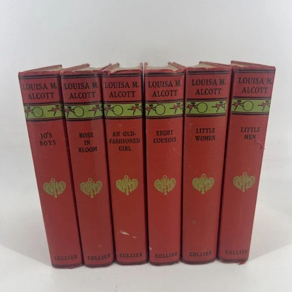 Vintage Louisa May Alcott Book Set – Little Women & Little Men – Early 1900s Dec