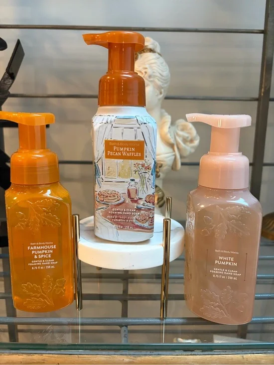 Bath & Body Works Pumpkin Foaming Hand Soap Trio Fall 2026 NWT