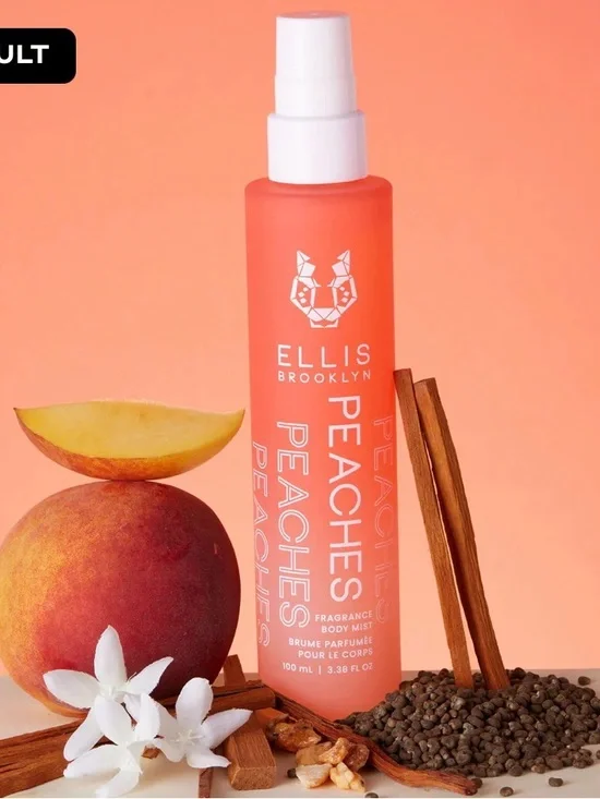 ELLIS BROOKLYN Peaches Fragrance Body Mist — Coral Peach