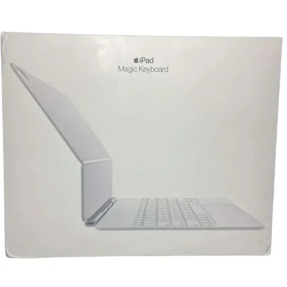 Apple Magic Keyboard iPad Air 13-inch M2 M3 6th 7th Gen White A3340 US MDFW4LL/A