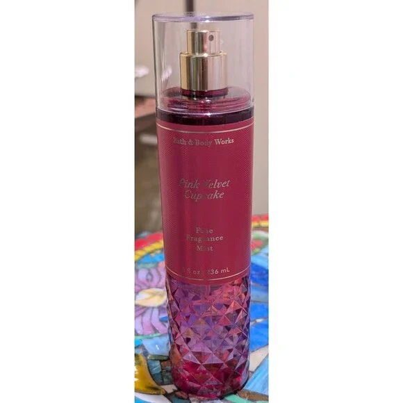 Bath & Body Works Pink Velvet Cupcake Fine Fragrance Mist 8 oz New Discontinued