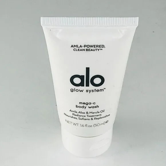 Alo Yoga Glow System Mega-C Body Wash Radiance Treatment Travel 1.6fl oz New