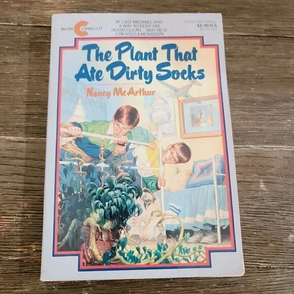 Vintage 80s The Plant That Ate Dirty Socks  Nancy McArthur Book Paperback
