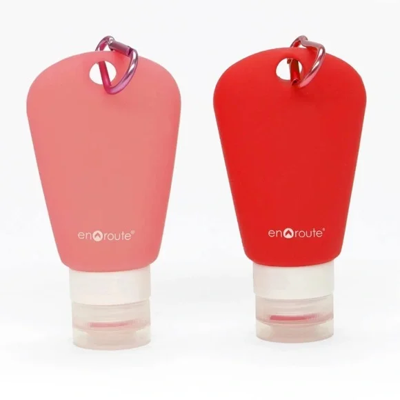 SQUEEZIES POCKET SIZE SILICONE TRAVEL TUBES NWOT KEY RING