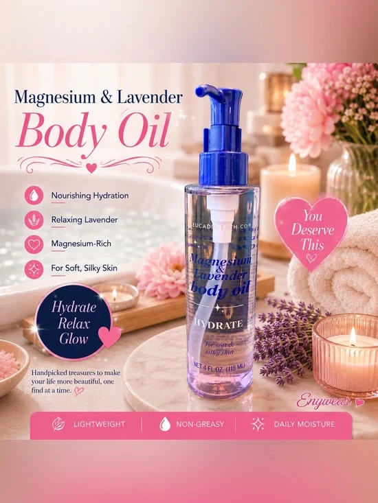 Magnesium & Lavender Body Oil - Hydrate for soft & silky skin- 4 FL.OZ.