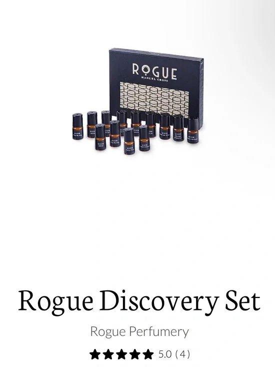 NWT Rogue Perfumery discovery set. 1.5ml rollerball samples $8 each or bundle