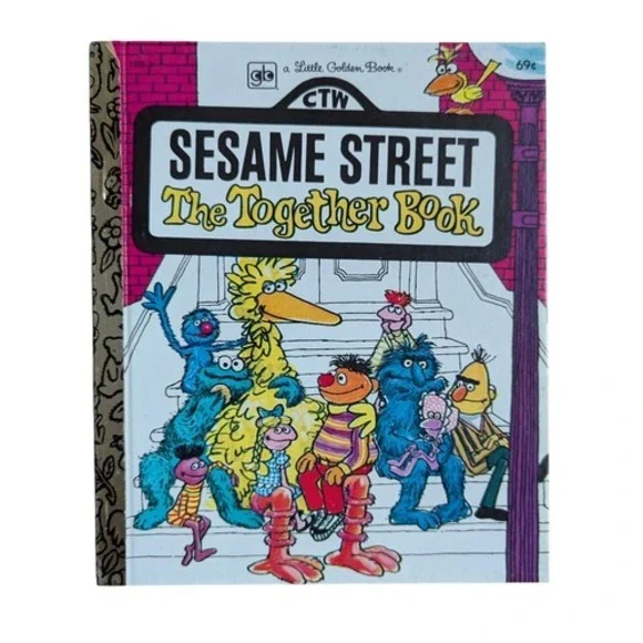 1971 A Little Golden Book Sesame Street The Together Book - HC