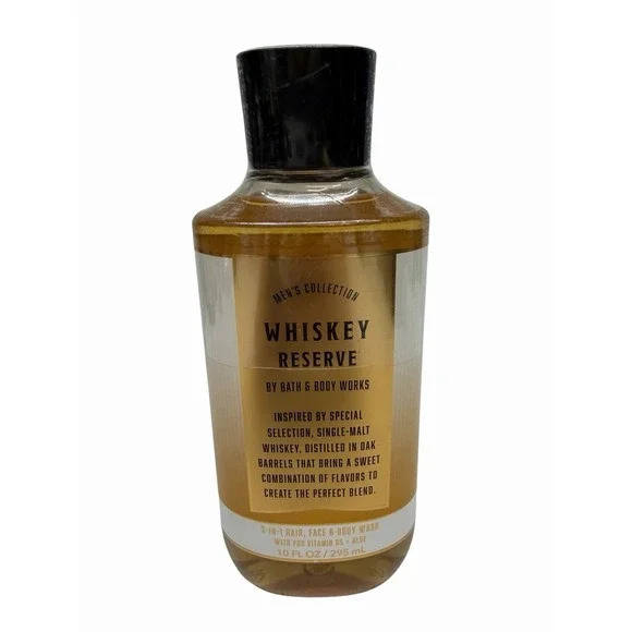 Bath & Body Works Mens WHISKEY RESERVE Body Wash 10 fl‎ oz
