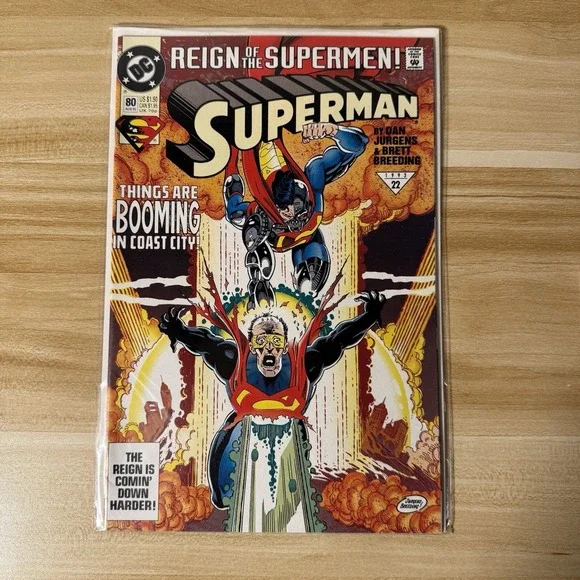 Superman # 80- (August 1993) Reign of the Supermen! Cyborg Superman