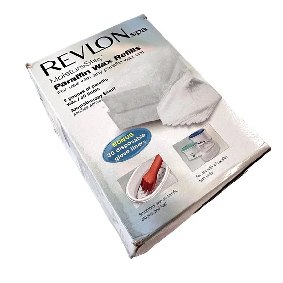 Revlon Spa MoistureStay Paraffin Wax Refills‎ 2 One Pound Blocks S