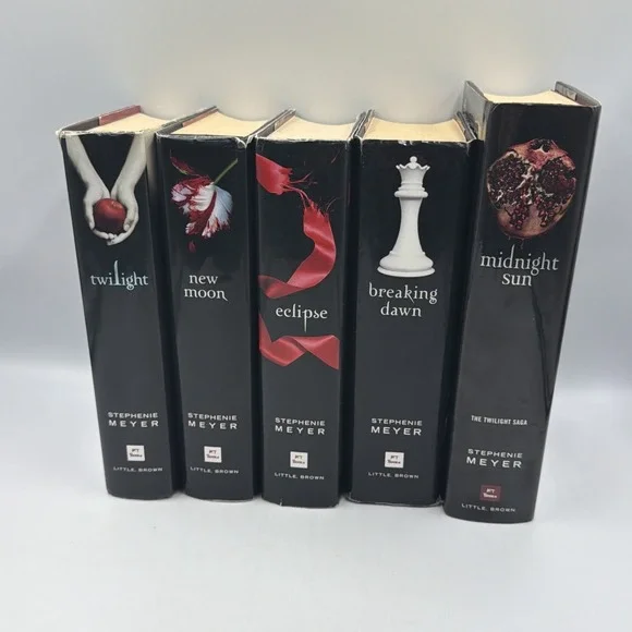 Stephenie Meyer Twilight Saga 5 Hardcover Book Lot Breaking Dawn Midnight Sun