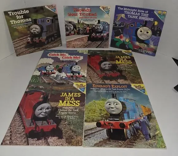 Vintage 90s Thomas the Tank Engine Train Book lot of 7