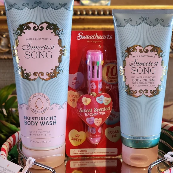 BATH & BODY WORKS Sweetest Song Sweetheart Bundle Sweetest Song Body Wash Cream