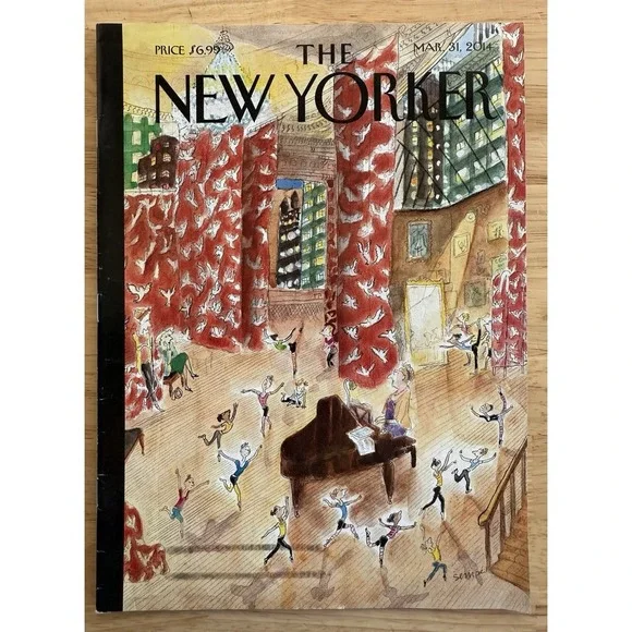 THE NEW YORKER Magazine March 31, 2014 ~ J.J. Sempe‎ TINY DANCERS