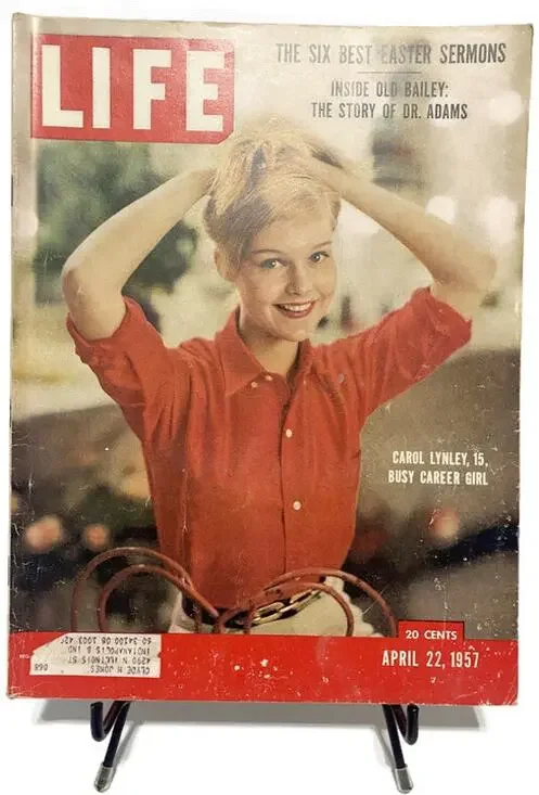 LIFE Magazine April 22 1957 Carol Lynley Busy Career Girl Winston Churchill