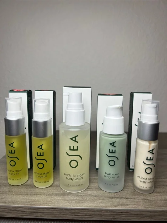 Osea Undaria Body Oil, Wash, Serum & Lotion Travel Bundle