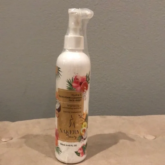 Nakery Beauty Hydra-C Oil to Foam Cleanser for Face + Body