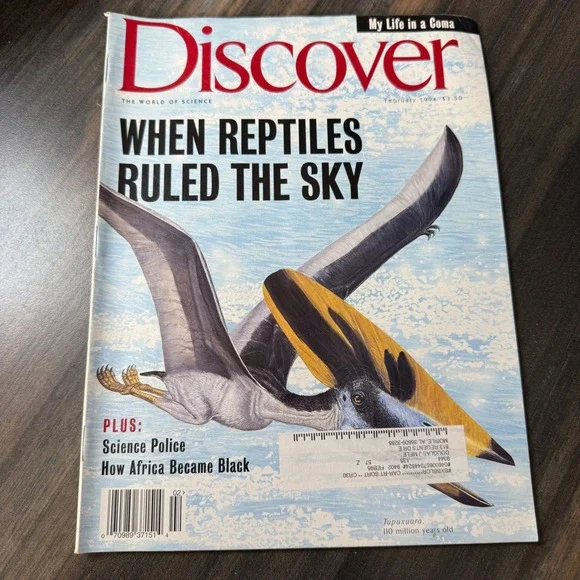 Discover Magazine February 1994 When Reptiles Ruled The‎ Sky Science