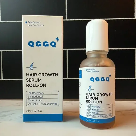QGGQ Hair Growth Serum Roll-On Open Box