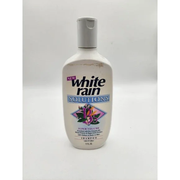 Vintage White Rain Solutions Super Volume Shampoo B5 UV Filter 11 fl oz