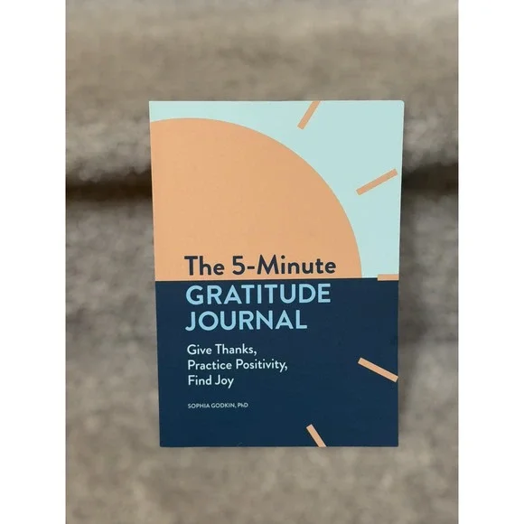 NEW The 5-Minute Gratitude Journal Sophia Godkin Guided Positivity Workbook‎
