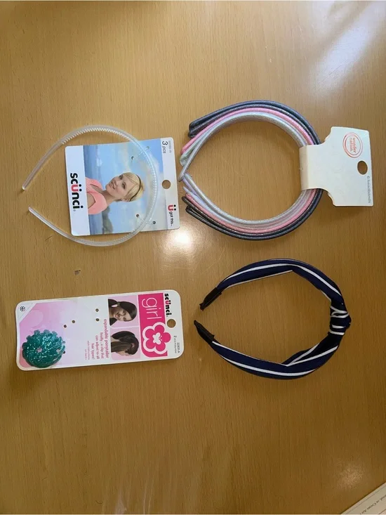 NWT - Scunci Pastel and Navy Headband Bundle