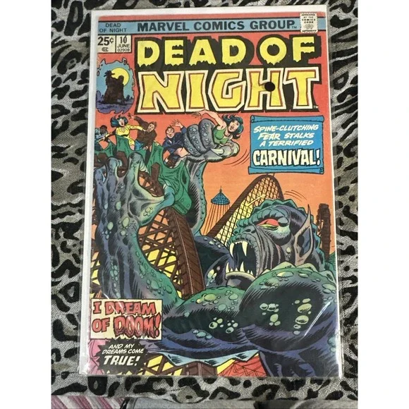 VTG Marvel Comic Dead of Night #10  JUNE 1975 ! I Dream Of Doom!