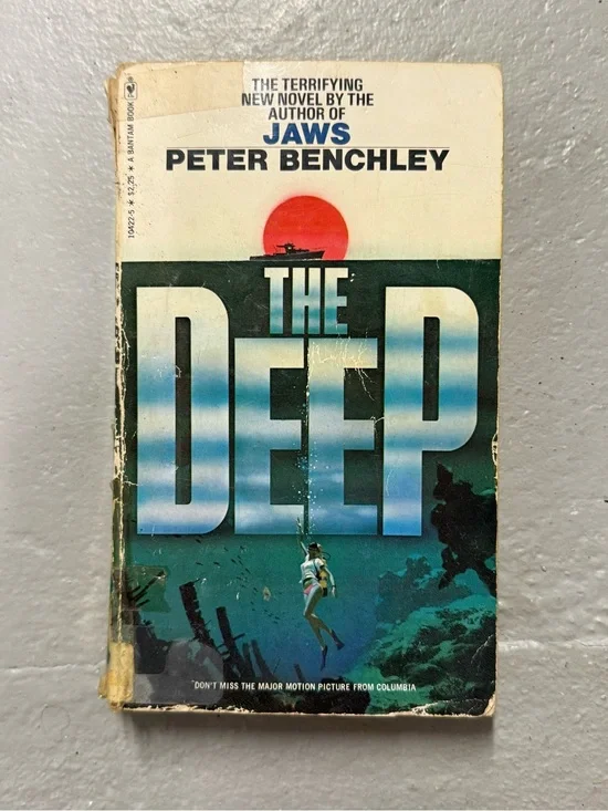 Vintage The Deep Peter Benchley Paperback Jaws Author Movie Tie-In Thriller