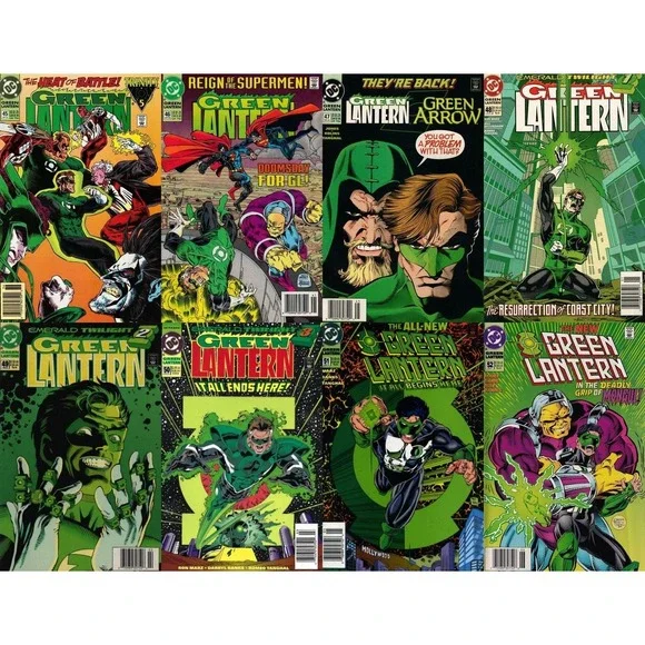 Green Lantern #45-52 Newsstand Covers DC Comics (1990-2004) - 8 Comics