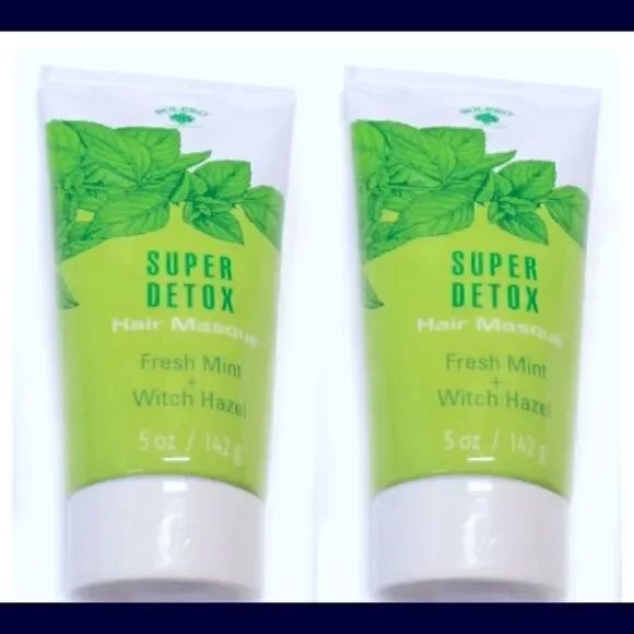🛍Set Of 2 Pack Beverly Hills Super Detox Hair Masque fresh Mint + Witch 5 FLOZ