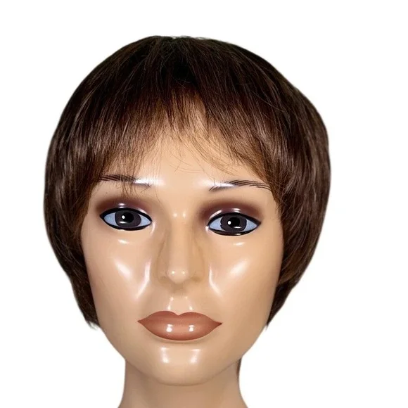 Henry Margu Petite Faith Synthetic Wig 8/14H Brown NWT Pixie‎ Cut