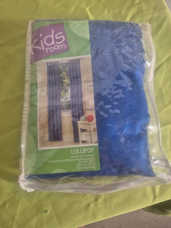 Kids Room Lollipop Blue Kids Curtain Panel