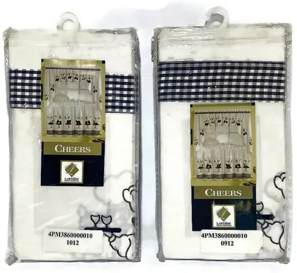 Lorraine Home Fashions Window Valance Set of 2 Cheers Design #337 60