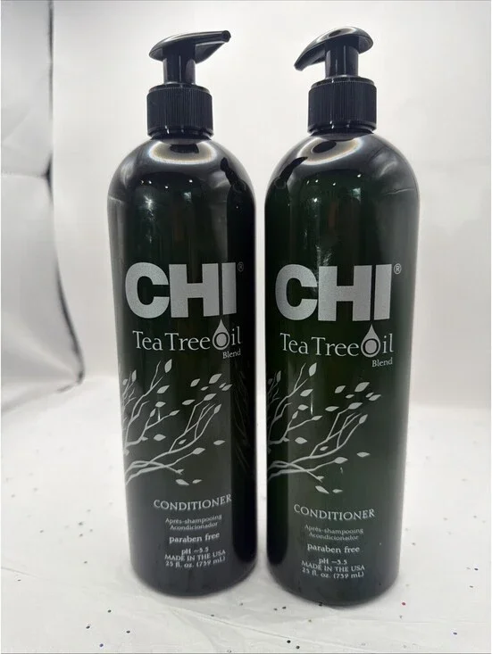 CHI Tea Tree Oil Blend Conditioner 25 oz 2 Pack Moisturizing Hair Care Duo NEW