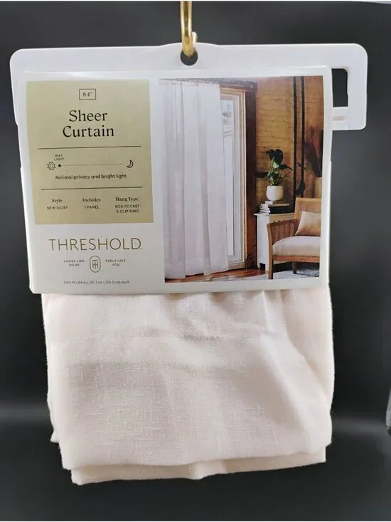 Threshold Sheer Curtain Panel 84