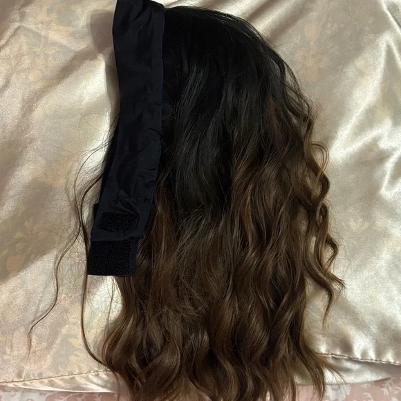 Black/ Brown Headband Wig
