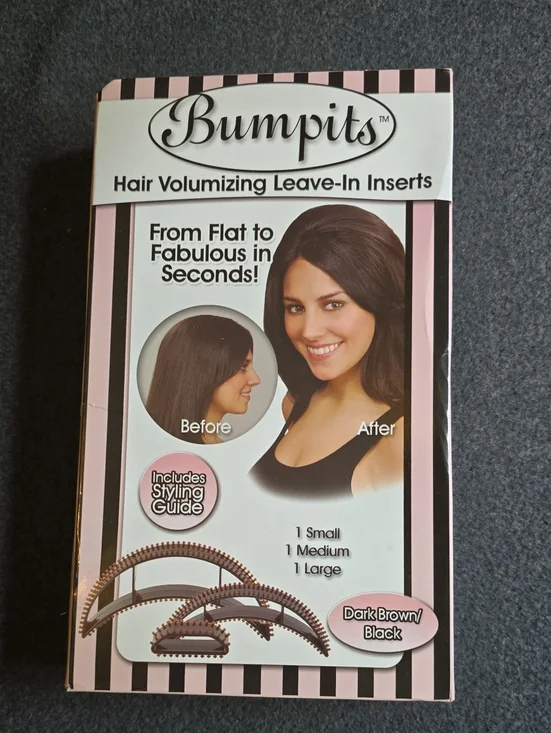 NIB Hair Volumizing Leave-In Inserts - Dark Brown/Black