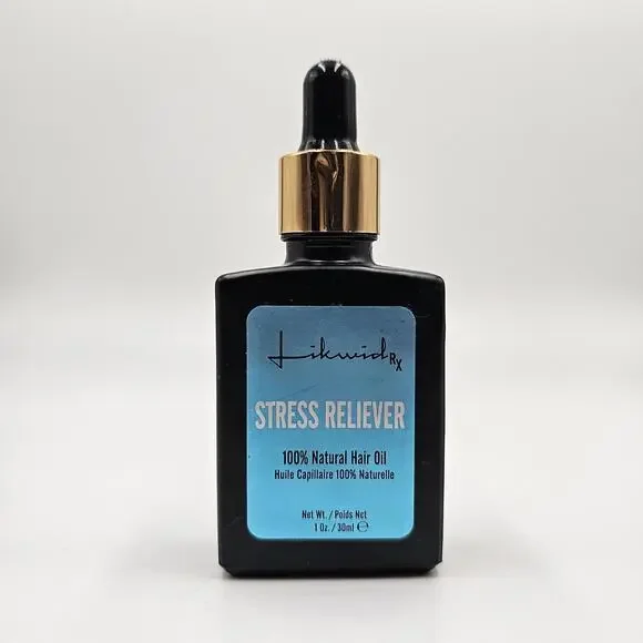 Likwid Rx‎ Stress Reliever 100% Natural Hair Oil 1oz. (30mL) Deep Conditioning