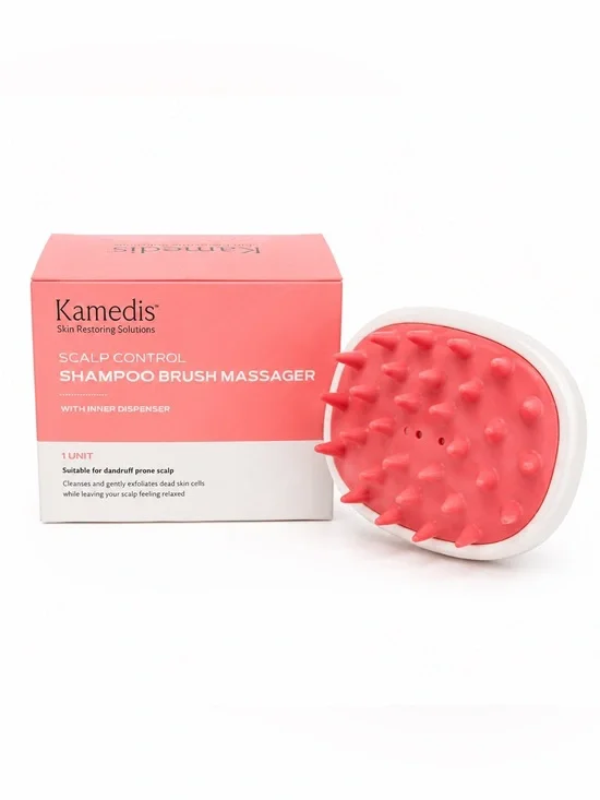 Kamedis Scalp Control Shampoo Brush Massager w/ Inner Dispenser NIB