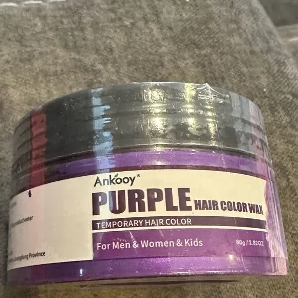 Ankooy Purple Hair Color Wax For Temporary Fun